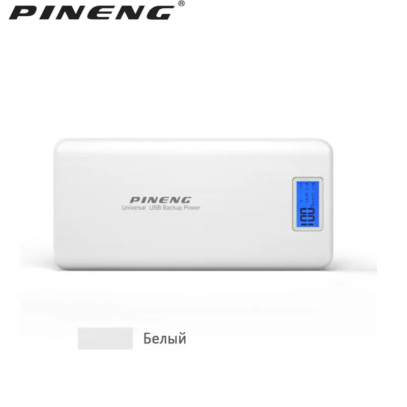 Горячая Распродажа PINENG PN-999 20000mAh Ультратонкий портативный аккумулятор с двойным USB зарядным устройством с ЖК-экраном