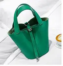 Новое поступление, Высококачественная женская сумка, фирменный дизайн, искусственная кожа, сумка-тоут, женские сумки с замком, женская сумка - Цвет: Зеленый
