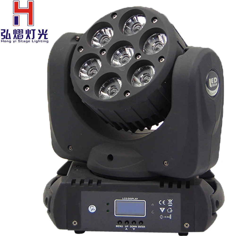 

7x12W RGBW 4in1 Cree LED Moving Head Beam,LED With Excellent Pragrams dmx 9/16 Channels DJ