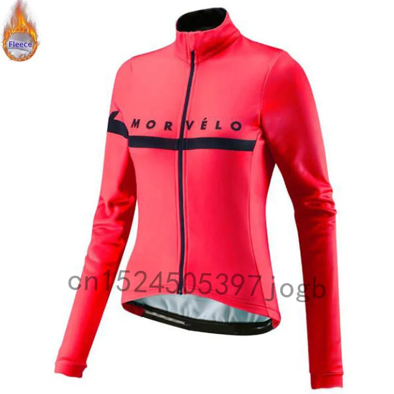 Morvelo, зимняя теплая флисовая женская велосипедная майка с длинным рукавом, Ropa ciclismo, велосипедная одежда, велосипедная одежда, Майо Ciclismo