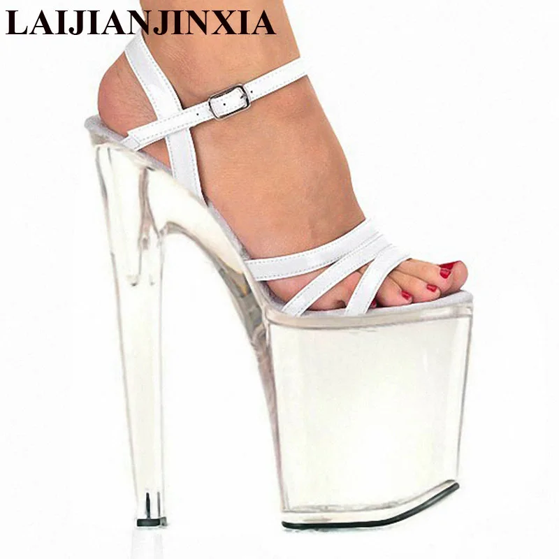 LAIJIANJINXIA 10 CM Platform Sexy Pole Dancing Shoes 8 Inch High Heels