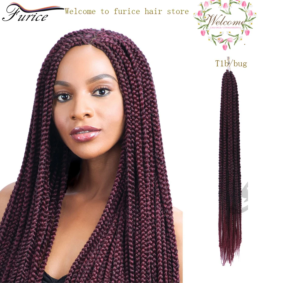 24 Inch Crochet 3x Box Braids Hair Extension Crochet Braids Curly
