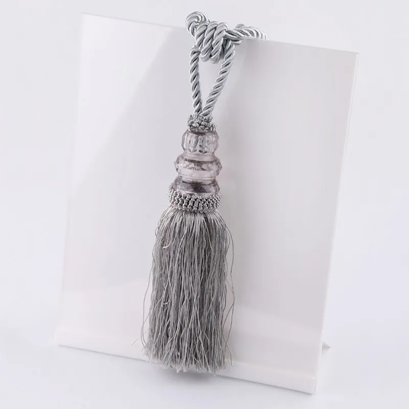 

2019 New 2pcs Fringe Curtain Rope Decoration European and American Style Polyester Plastic Material Simple Multicolor High Quali