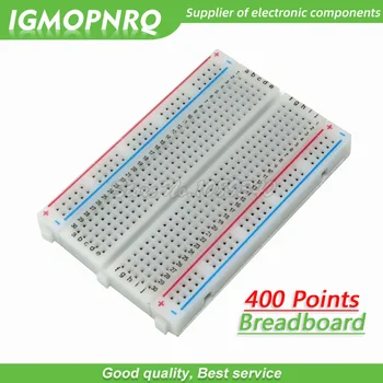 

1PCS 400 Points Solderless Bread Board Breadboard PCB Test Board 400 hole 8.5*5.5cm Combined splicing experimental plate