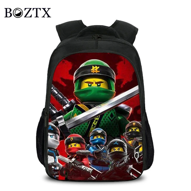 

Children Fashion Cartoon Student School Backpack LEGO Ninjago 3D Bag Girls Travel Bag Teenagers Boys School Bag Mochila