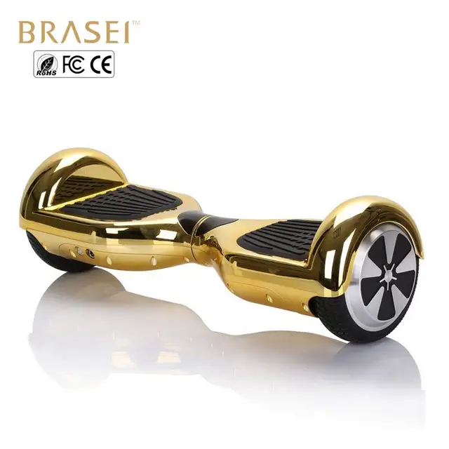 2 rodas auto balanceamento scooters elétricos 6.5 mil em ouro chrome hoverboard pairar placas