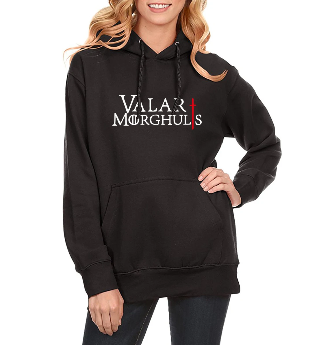 

VALAR MORGHULIS KHALESSI Fashion Print Hoody For Women 2018 Fleece Winter Sweatshirt Spring Hoodies GAMES OF THRONES Harajuku