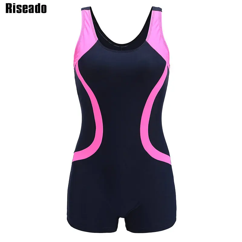 Riseado 2018 One Piece Swimsuit Sport Swimming Suits for Women