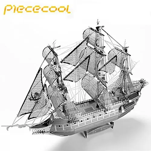 

Piececool The Flying Dutchman 3D Laser Cutting DIY Metallic Boat Model jigsaw 3D Metal Puzzle Educational Diy Jigsaws Gifts