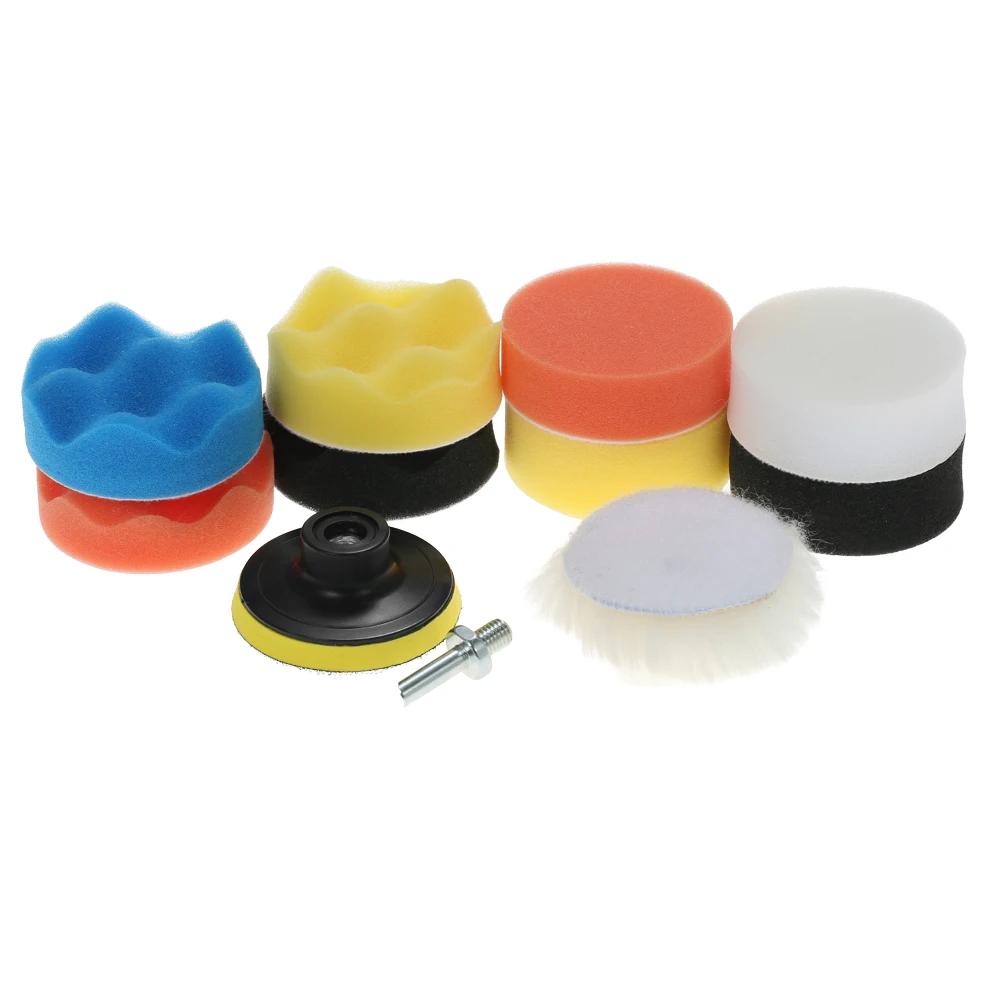 11PCS Foam Sponge Set Polisher Waxing Sealing Glaze Including 8