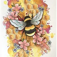 5d на заказ kerstkaarten бриллиантовый рисунок Рождество карты пчела цветы алмазная вышивка eigen фото natale decorazioni per la casa