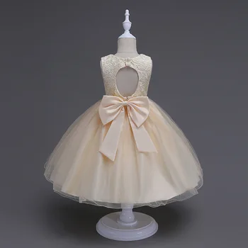 

Top Fahion Quality Kids Girl Beautiful Lace Big Bow Princess Dress Girls Children Mesh Party Wedding Dresses Clothing 3-10T