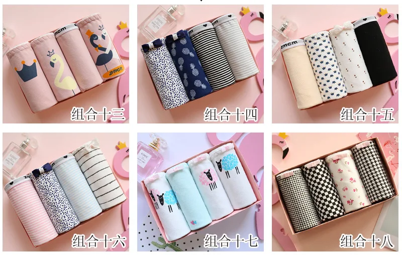 Японский Kawaii девушки трусики костюм Mid Rise версия хлопковое женское нижнее белье хлопок сексуальные трусики