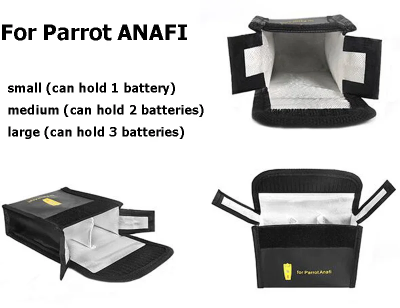 Battery Storage Safe Bag For Parrot ANAFI Lipo Protection Collection Case Outdoor Carrying Explosion-proof Box | Игрушки и хобби