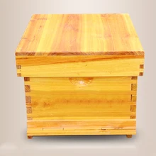 Приготовление воска пчелы в пчелиных ульях пакет полный набор стандартных десять коробок пчелиный Пчеловодство инструменты Mifeng сосновая плоская коробка специальный