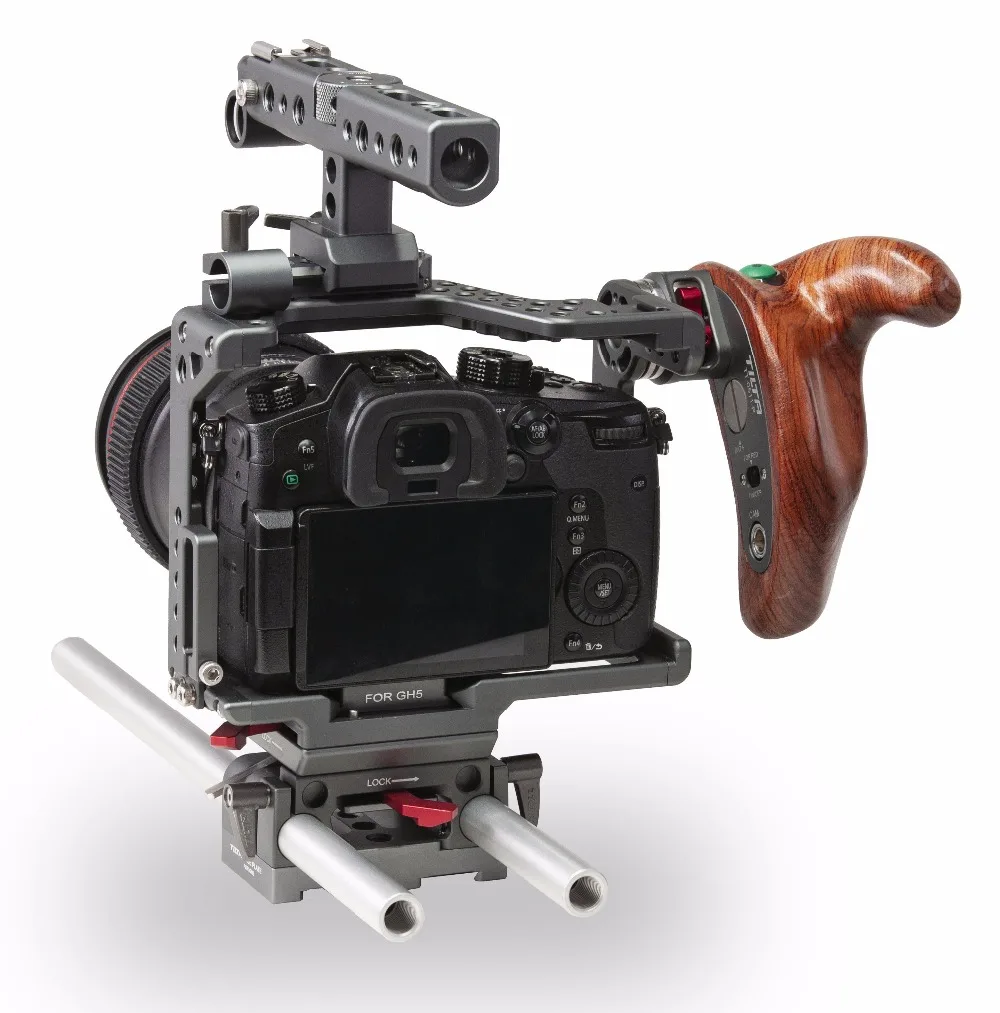 TILTA ES T37 A камера Rig клетка Комплект для Panasonic GH4 GH5 15 мм опорная пластина Верхняя