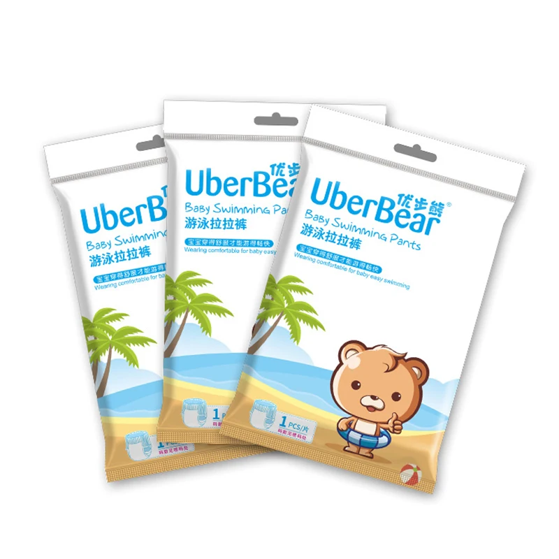 Adult Baby Diaper Disposable Infant Leakproof Waterproof Swimming Nappies Adjustable Newborn Baby Swim Diapers Cartoon Bear Diaper For Boys Girls