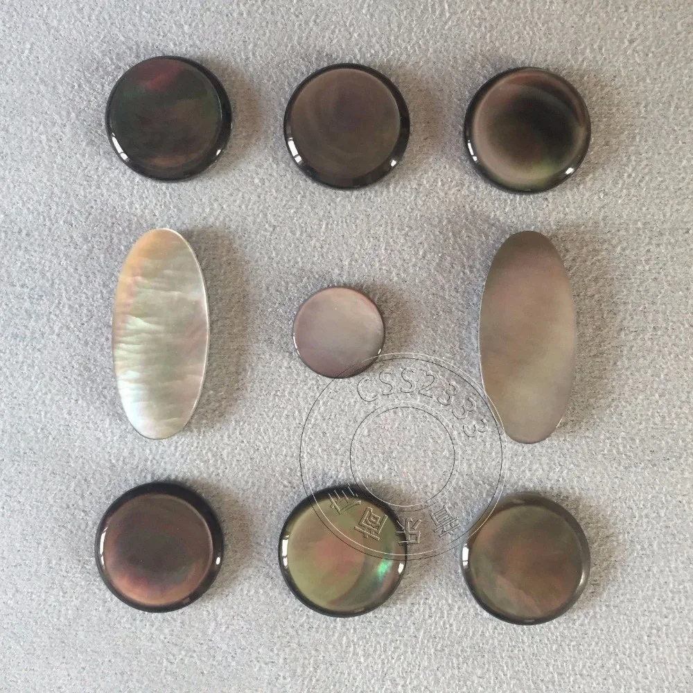 

Saxophone key buttons real mother of pearl inlays keys black shell