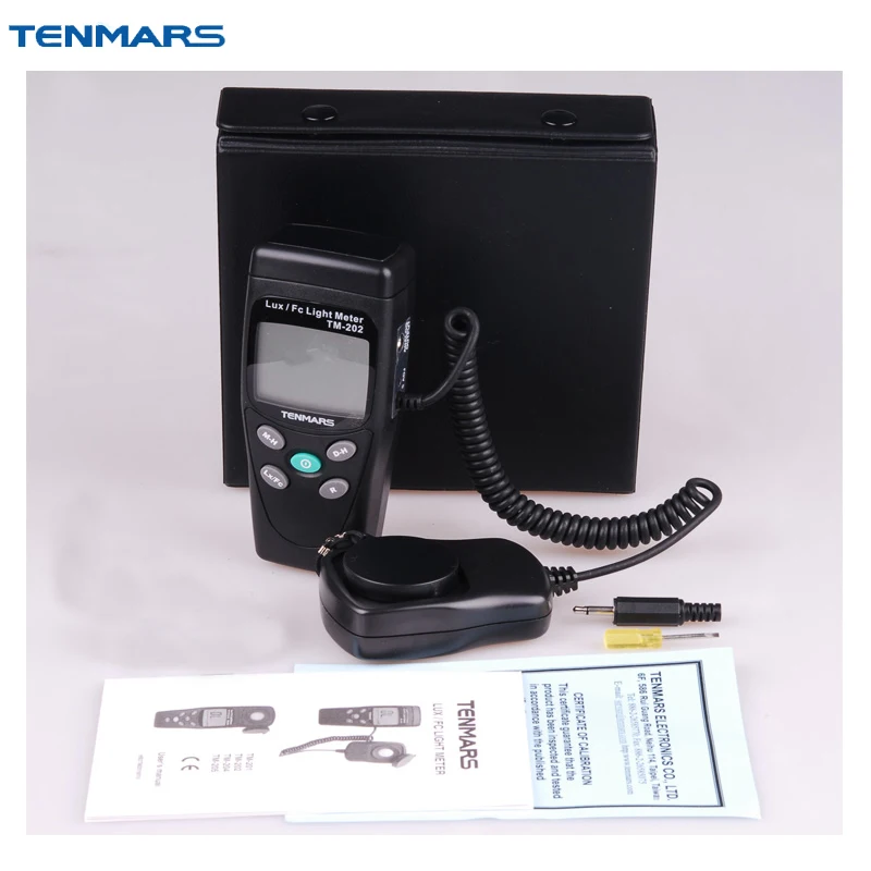 

TENMARS TM-202 Digital Light Meter Silicon photodiode and filter