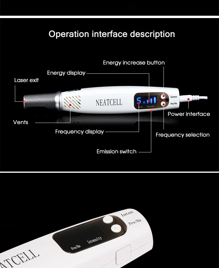 Professional Laser Freckle Removal Dark Spot Remover Laser Plasma Pen Mole Tattoo Machine Red and Blue Light Beauty Care