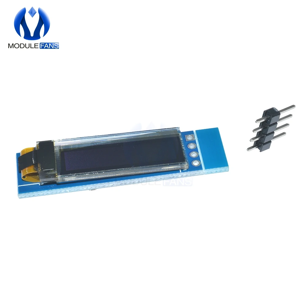 Модуль ЖК дисплея 0 91 дюйма 128x32 I2C IIC Серийный синий белый OLED 12832 SSD1306 экран для