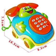 Мультипликационный телефон музыкальная машина для телефона Модель Детский развивающий, образовательный игрушечный подарок для мальчиков и девочек