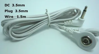 

20pcs/lot DC Head 2.5mm / 3.5mm 2 in 1 TENS unit electrode lead wires/cables use connect TENS/EMS machine