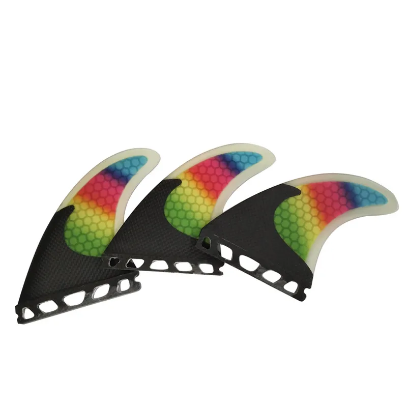 Future/FCS Fibreglass Colorful Quilhas Surfboard Honeycomb M Size Fin Surfing Fins Future/FCS Fibreglass Colorful Quilhas Surfboard Honeycomb M Size Fin Surfing Fins