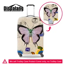 Dispalang аксессуары для путешествий с принтом бабочки высокоэластичный Чехол для багажа 18-30 дюймов Дорожный чемодан защитный чехол от пыли
