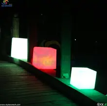 2017 LED Modern Chair D20cm led cube Stool bar Chair for party decorations white wedding free shipping 30pcs