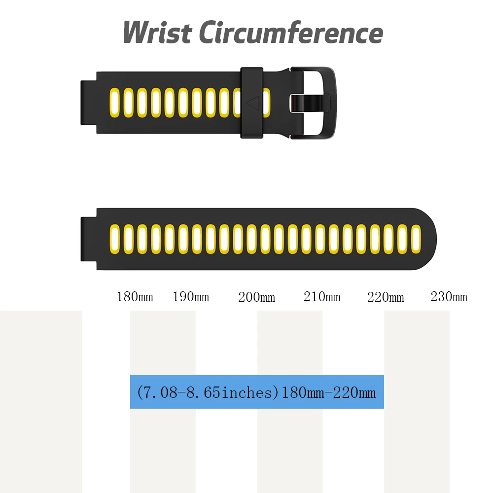 ANBEST мягкий силиконовый ремешок для часов для Garmin forerunner 235 220 230 620 630 735XT силиконовый ремешок часов для Garmin forerunner
