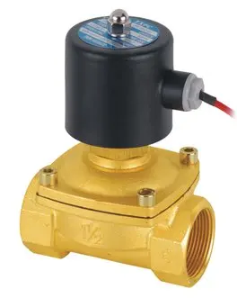 Free Shipping 2PCS 1-1/2'' NORMALLY OPEN Brass Electric Solenoid Valve NO 2W400-40-NO DC24V photo
