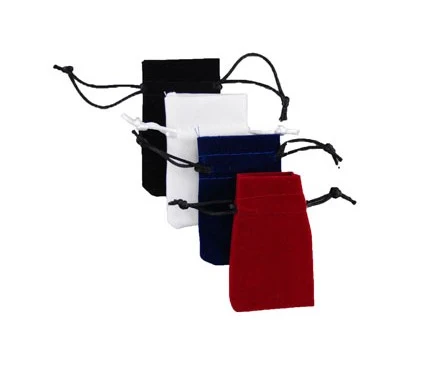 customize&wholesale black small velvet jewelry pouch velvet gift pouch velvet drawstring pouch bag custom logo Zippo bag