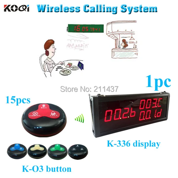 Remote Calling Waiter Buttons Service Calling System Waiter Paging Bell For Restaurants (1 display panels and 15 bell ) Remote Calling Waiter Buttons Service Calling System Waiter Paging Bell For Restaurants (1 display panels and 15 bell )