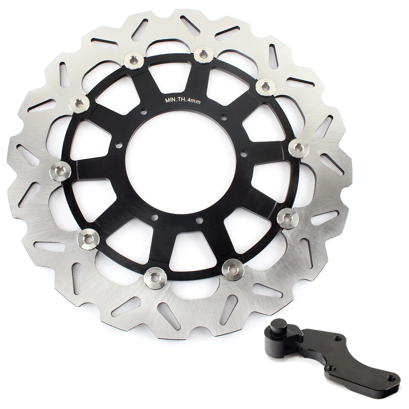 

BIKINGBOY 320mm Front Brake Disc Disk Rotor Bracket For Honda CRF 250 450 R 2004-2014 CR 125 250 R E 04-08 CRF 250 450 X 04-17