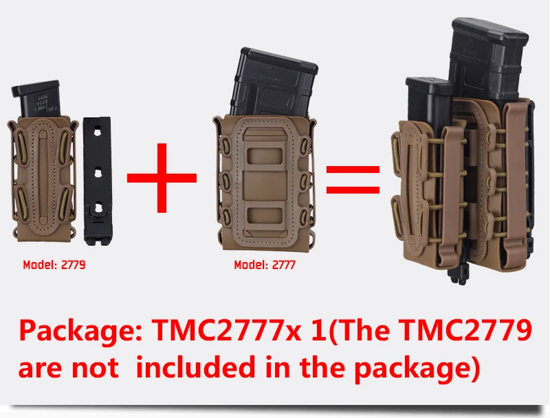 TMC 5,56 мм 7,62 мм Molle пистолет Mag Тактический Подсумок для подсумок Fastmag страйкбол зажим для ремня пластиковый 2777