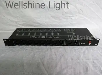 

Free Shipping Hot Sale Dimmer 8 Routes Spillter Signal Distributer DMX Amplifier For Dj Stage