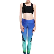 Женские Эластичные Обтягивающие штаны с принтом Galaxy Tree для тренировок в тренажерном зале для йоги бега занятий спортом леггинсы для фитнеса дропшиппинг