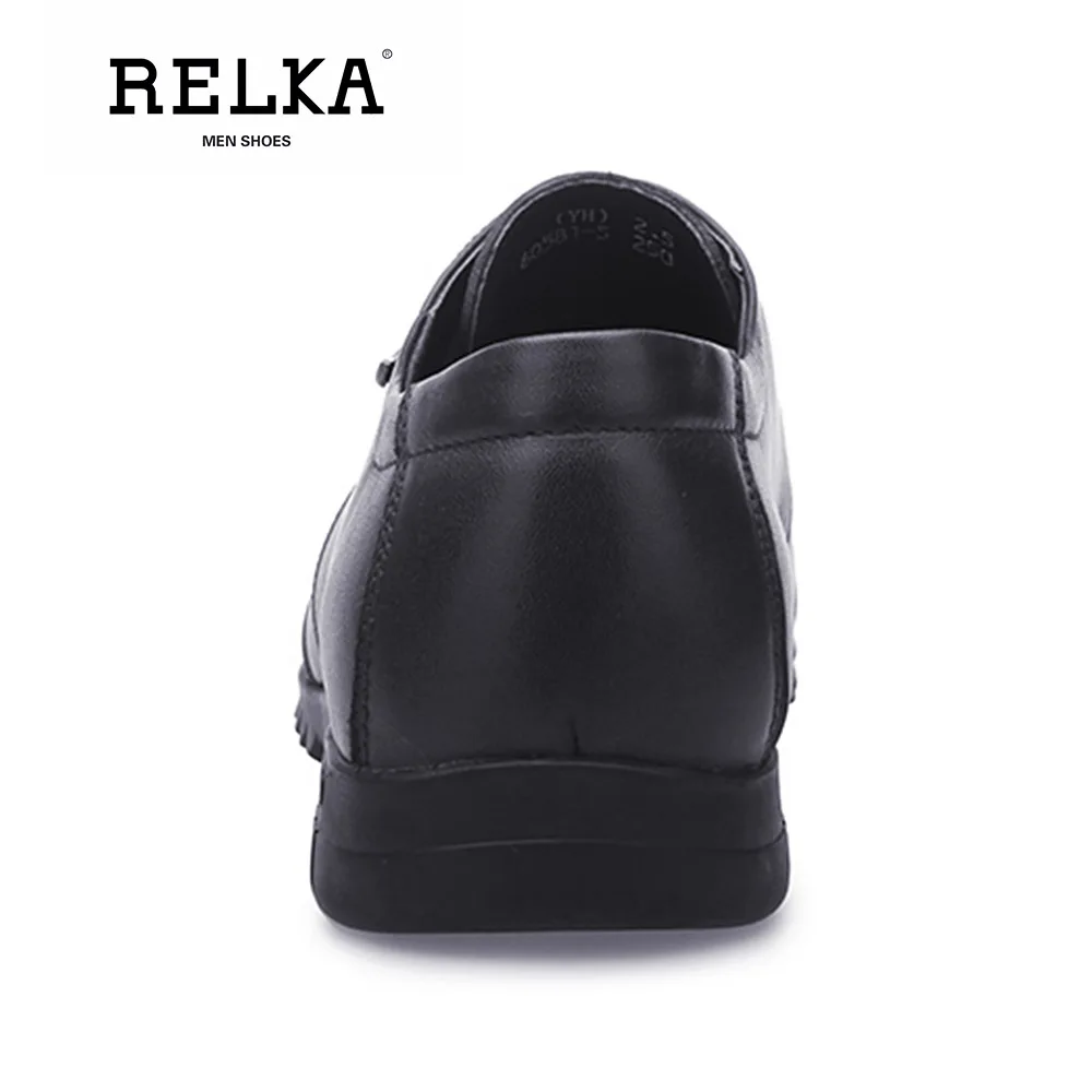 Tacón blue Hombres Brown Cómodos Alta Cuero De Encaje Casuales Punta Calidad N17 Vintage Zapatos Genuino Bajo black Relka Redonda Lujo Los FqPEnHx