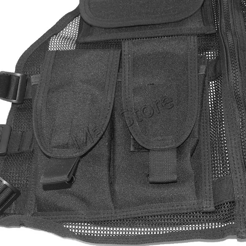 Тактический жилет мужской охотничий жилет открытый черный тренировочный военный армейский сетчатый жилет защитное снаряжение