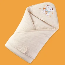 Cotton Baby Winter Blankets Newborn Baby font b Swaddling b font Blankets Children Products Blanket Newborn