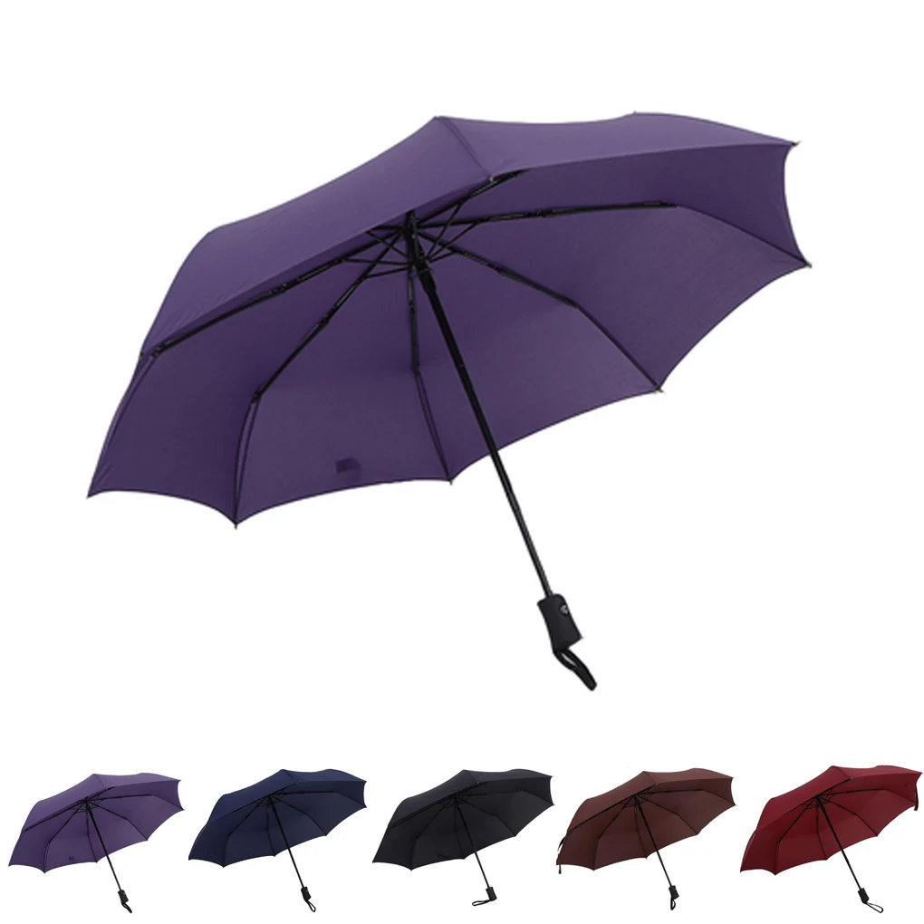 

Men business big umbrella Fully Automatic 3 Fold Strong Waterproof Windproof umbrella