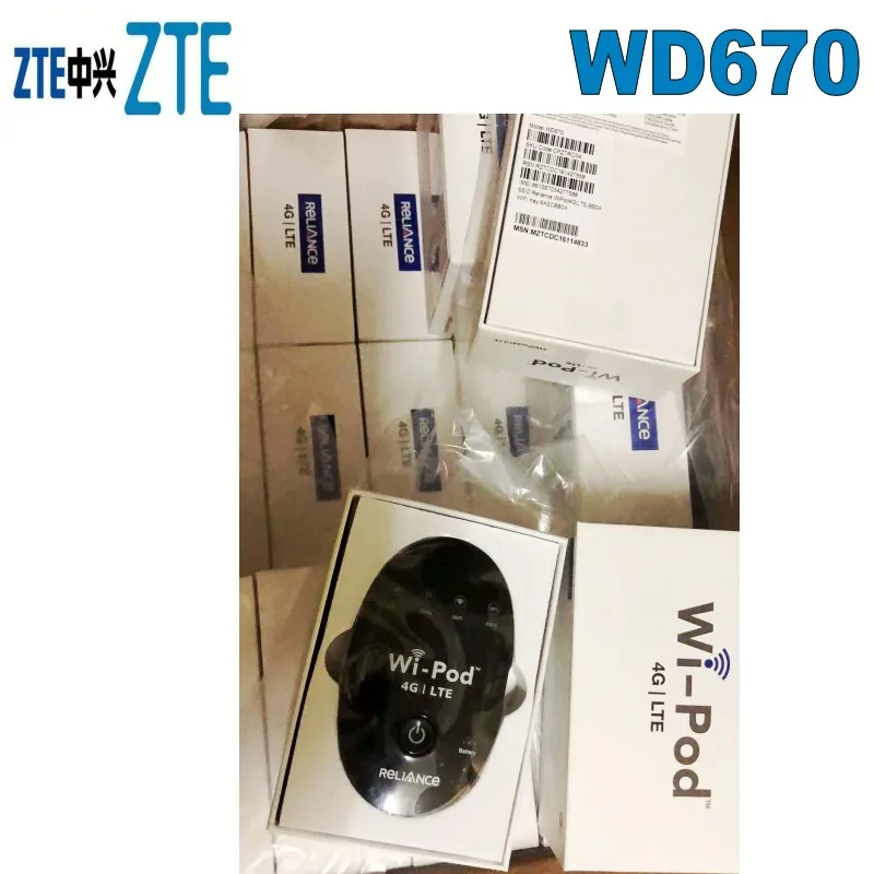 - 1800 2300 Mhz Roteador Hotspot 31 Usuários Eua Latin Euro Zte Wd670 4g Lte 850 - Imagem 5