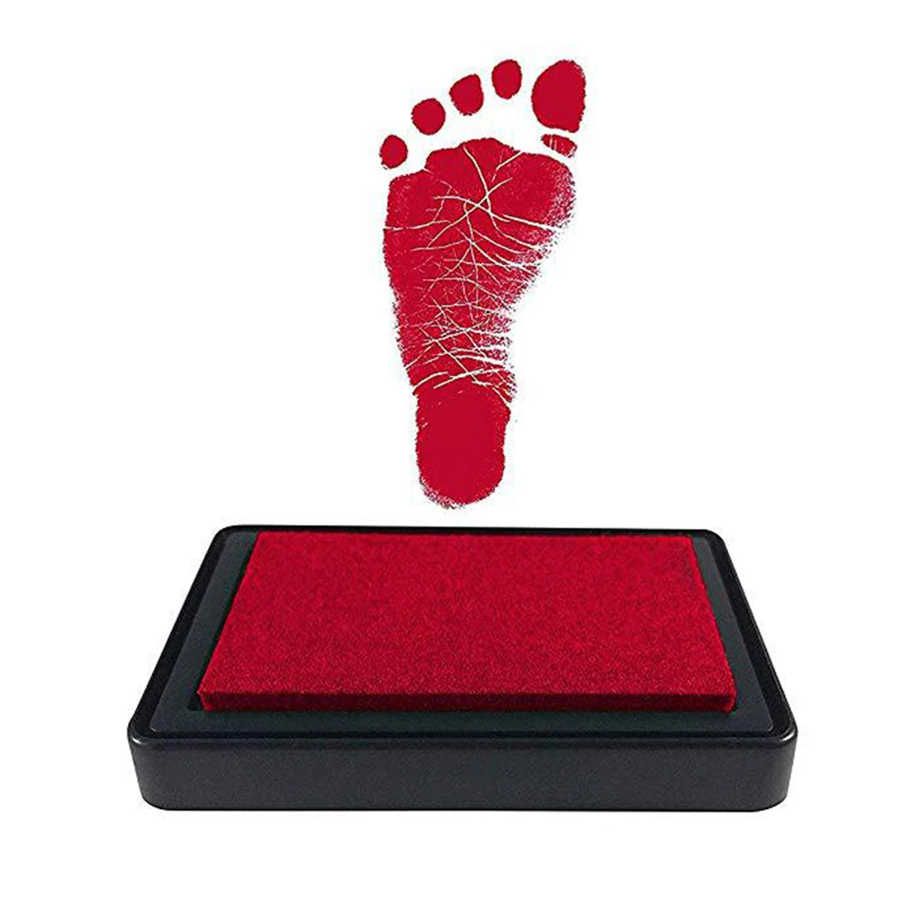 

Footprint With Paper Ink Pad Box Keepsakes Baby Shower Newborn Photo Handprint Birthday Painting Printing Souvenir Gifts