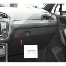Автомобиль из нержавеющей стали бардачок нагрудные вышивки стикер Накладка для LHD VW Tiguan 2017