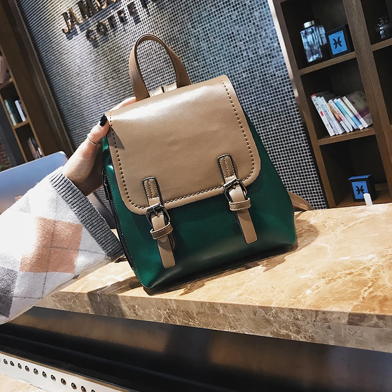 2018 Hot Fashion Women Backpack PU Leather Bag for Teenager Girls Women Backpack School Bags Top-handle Ladies Backpack Mochilas (23)