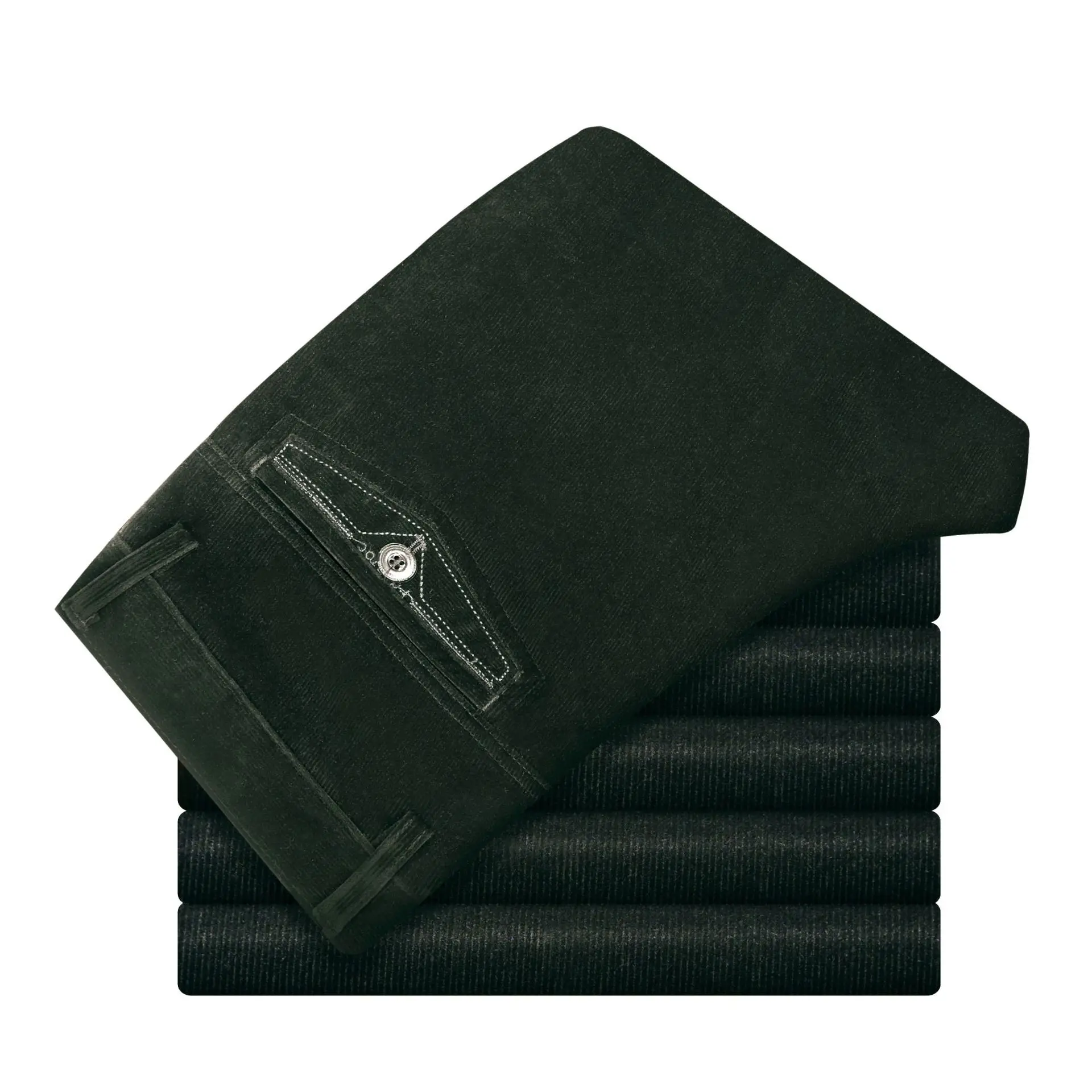 New Arrival Fashion Men Wholesale Pants Corduroy Casual High Waist Loose Straight Trousers Full Length Plus Size 30-35 36 38 40