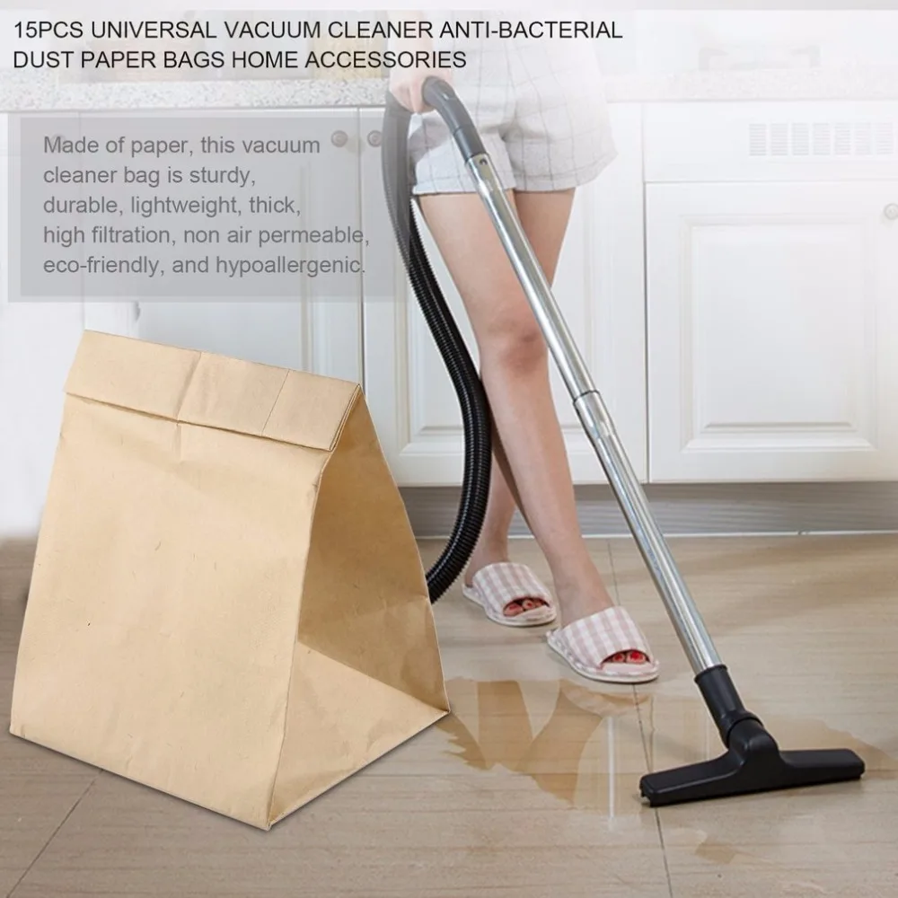 ICOCO 15Pcs/set Universal Vacuum Cleaner Dust Bag Anti Bacterial Dust