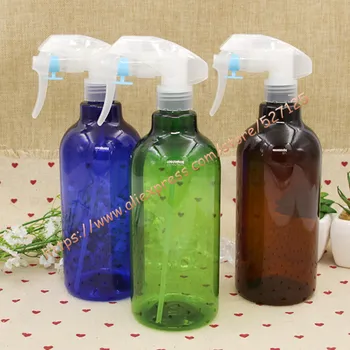 

500ml Inclined shoulder PET trigger spray bottle with strong sprayer gun.water spray bottle,toilet water refillable bottle