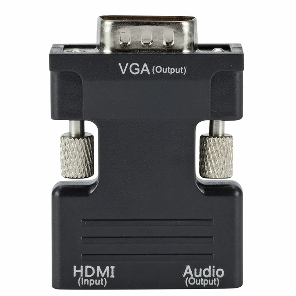 1080P HDMI в VGA адаптер конвертер цифро-аналоговые аудио и видео конвертер кабель для ПК компьютер ноутбук DVD tv Box проектор